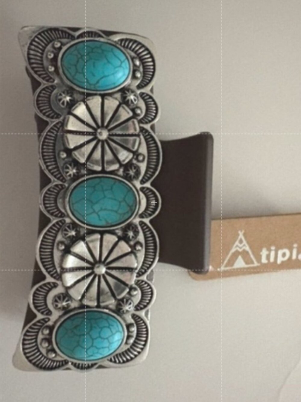 Tipi Western Style Turquoise Casting Hair Claw NWT